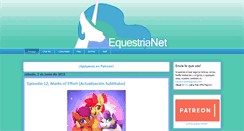Desktop Screenshot of equestrianet.org